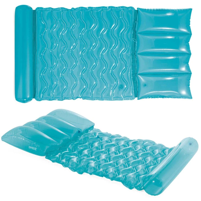 Матрас надувной для плавания Intex 58725 голубой, 173 х 89 см