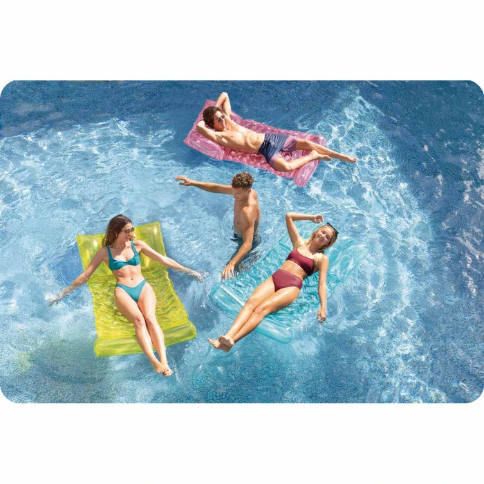 Матрас надувной для плавания Intex 58725 голубой, 173 х 89 см