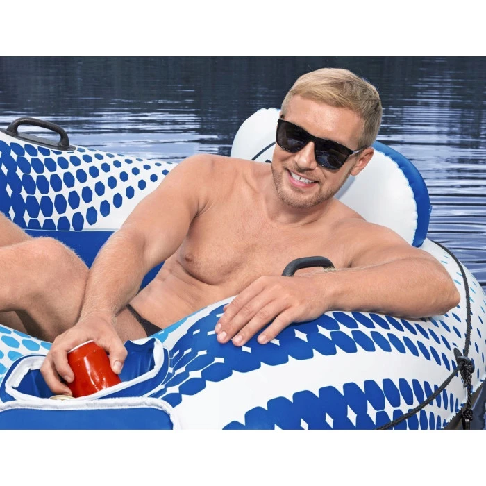 Круг надувной для плавания Bestway 43726 синий, 165 см