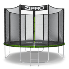 Батут Zipro Jump Pro с наружной сеткой 10 футов 312 см черно-зеленый