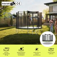 Батут Zipro Jump Pro із зовнішньою сіткою 10 футів 312 см чорно-зелений