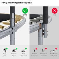 Батут Zipro Jump Pro із зовнішньою сіткою 10 футів 312 см чорно-зелений