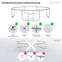 Батут Zipro Jump Pro із зовнішньою сіткою 10 футів 312 см чорно-зелений