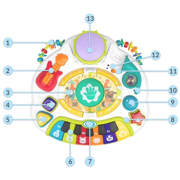 Столик интерактивный музыкальный Ricokids BT RK-812