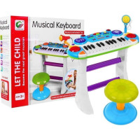 Детский синтезатор + Малые барабаны + Микрофон 3+