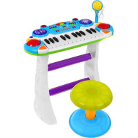 Детский синтезатор + Малые барабаны + Микрофон 3+