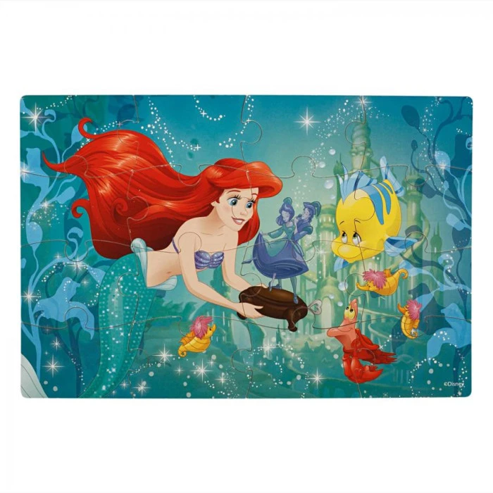 Пазл деревянный Spin Master 4в1 Принцессы 23 х 15 см, 72 эл.