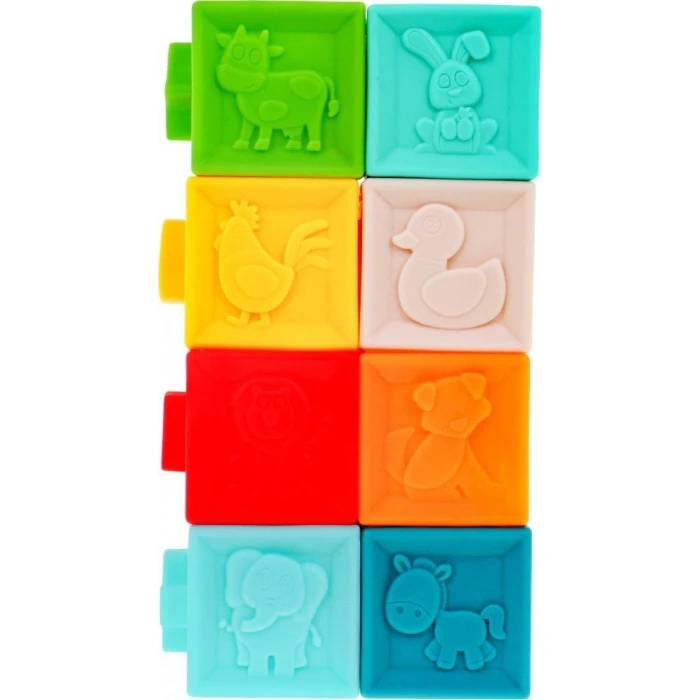 Mega набір з 20 кульок з кубиків тварин для дітей 6 м+