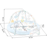 Коврик развивающий Ocean Nukido голубой