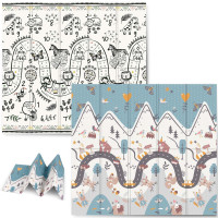 Коврик раскладной детский 200 x 180 x 1 см Nukido NK-340 Дорога-Сафари