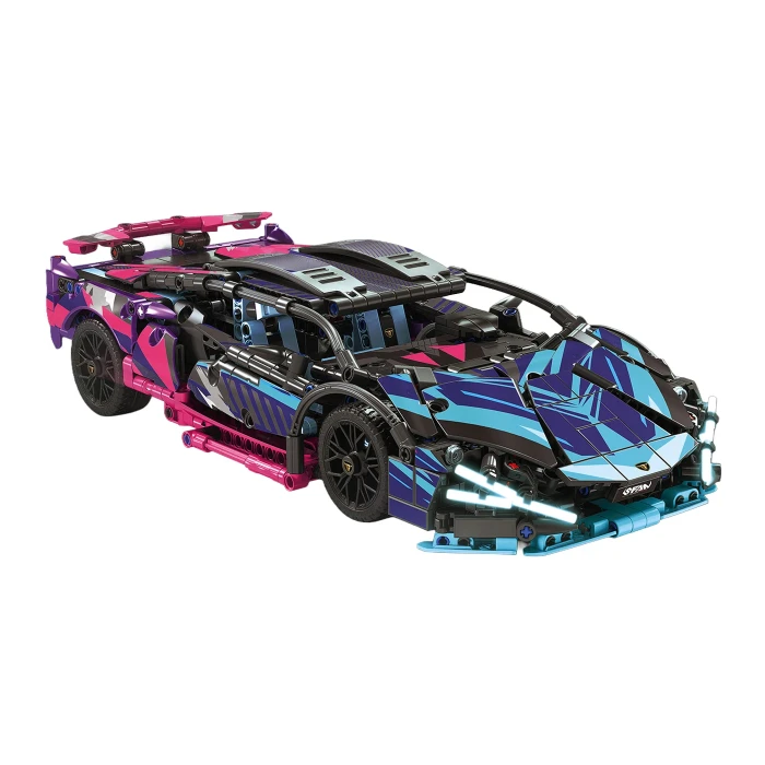 Дитячий конструктор Ramiz 7604 Спорткар 1280 ел, різнокольоровий