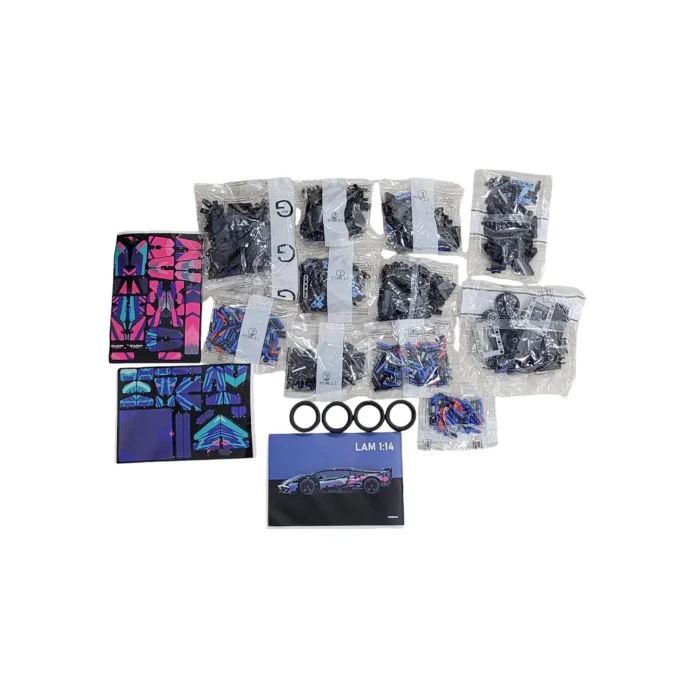 Дитячий конструктор Ramiz 7604 Спорткар 1280 ел, різнокольоровий