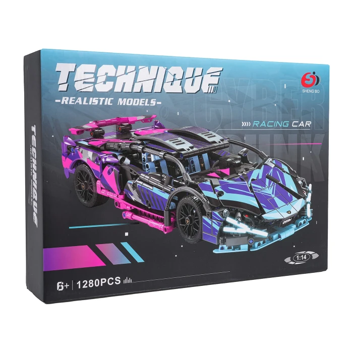 Дитячий конструктор Ramiz 7604 Спорткар 1280 ел, різнокольоровий