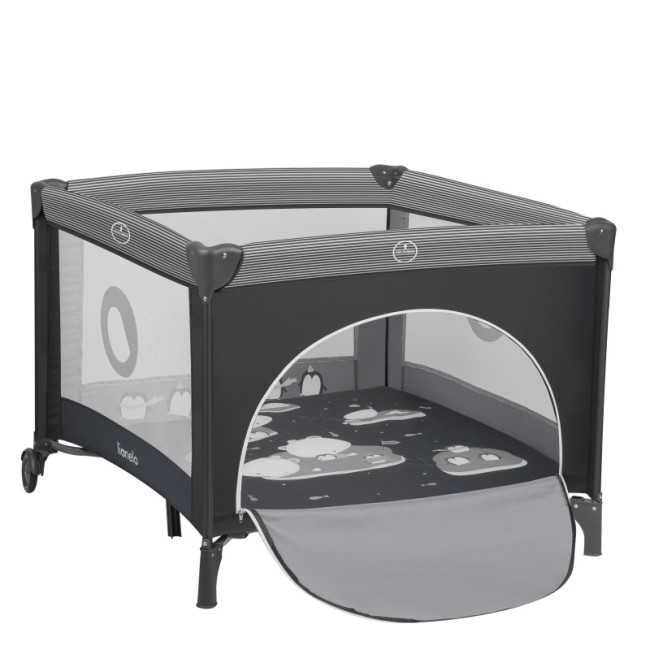 Манеж Lionelo BONNIE GREY SCANDI