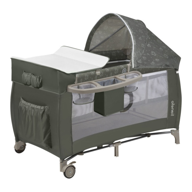 Кроватка-манеж Lionelo SVEN PLUS BEIGE OLIVE