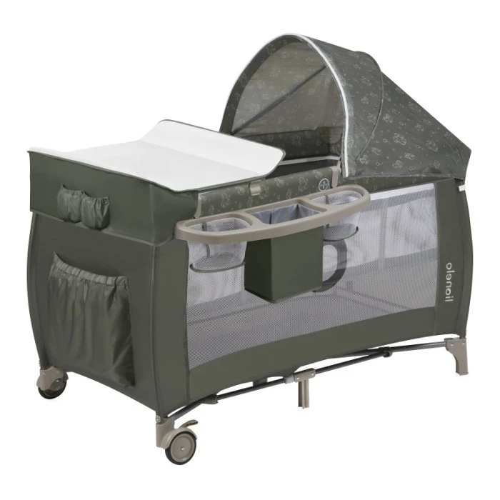 Ліжечко-манеж Lionelo SVEN PLUS BEIGE OLIVE