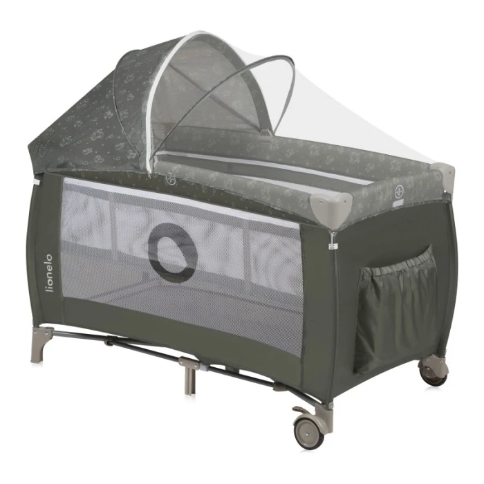 Ліжечко-манеж Lionelo SVEN PLUS BEIGE OLIVE