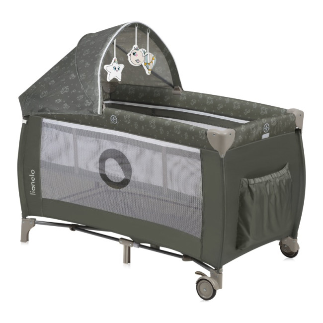 Кроватка-манеж Lionelo SVEN PLUS BEIGE OLIVE