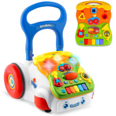 Каталка 2-в-1 интерактивная Ricokids белая