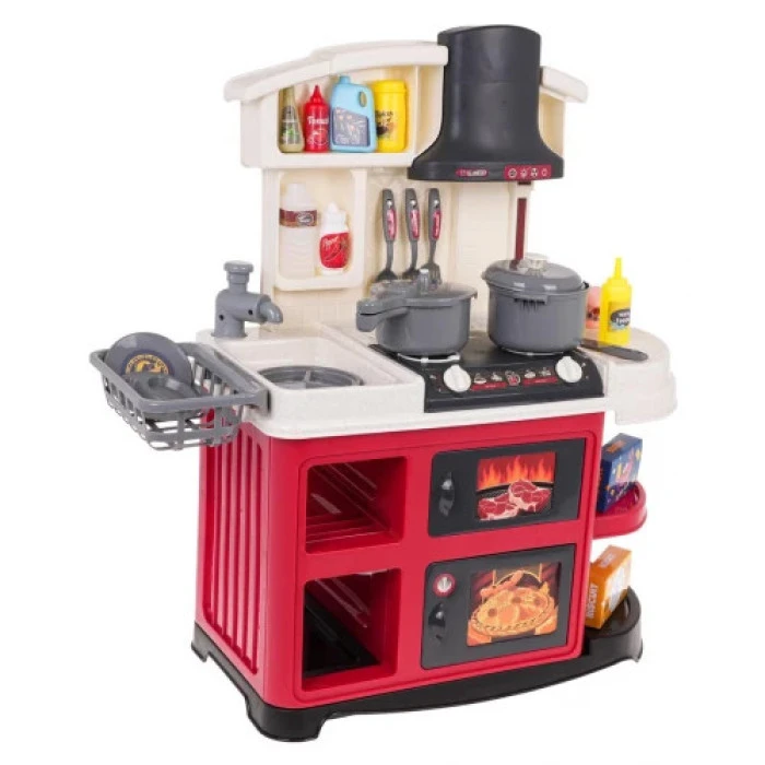 Детская кухня с функцией звука и воды 52 шт. Красный