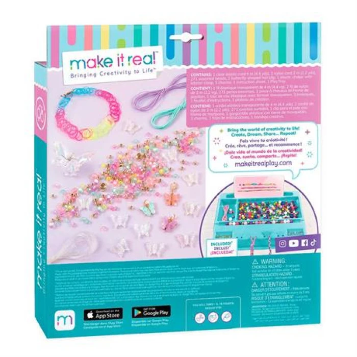 Набор для создания украшений Make it Real Бабочки 281 эл. (MR1323)