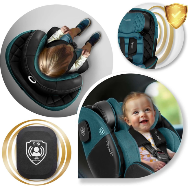 Автокресло Nukido Prestige Line ISOFIX 0-36 кг, черно-синее