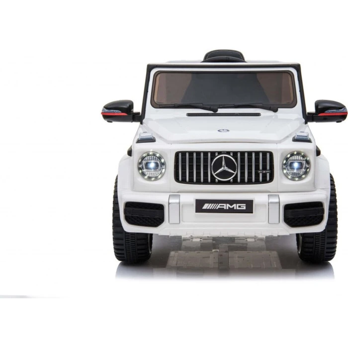 Дитяча акумуляторна машинка Mercedes AMG G63. Біла