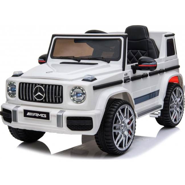 Детская аккумуляторная машинка Mercedes AMG G63. Белая