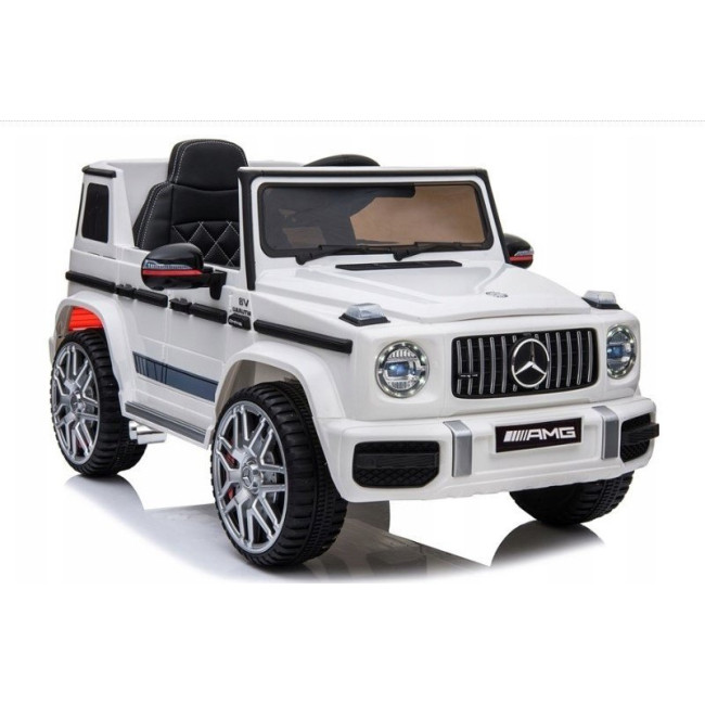 Детская аккумуляторная машинка Mercedes AMG G63. Белая