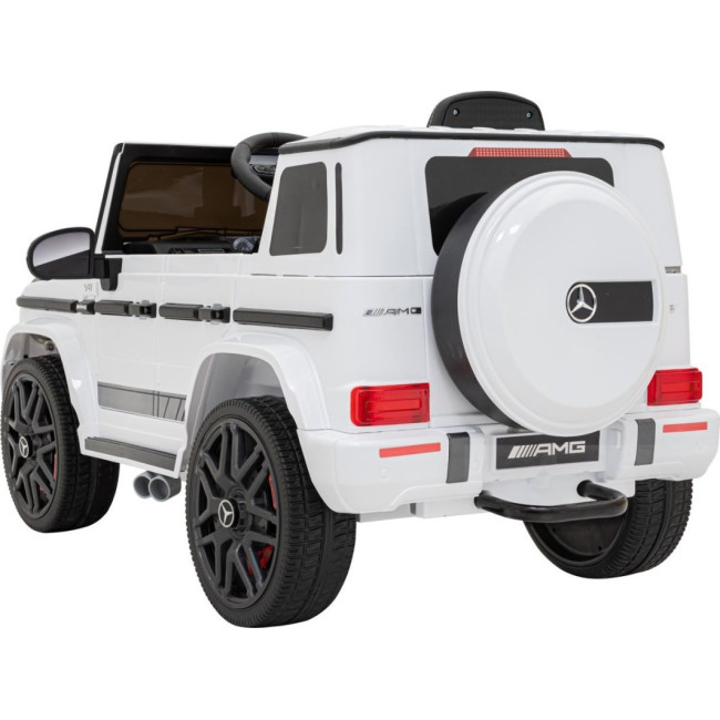 Детская аккумуляторная машинка Mercedes AMG G63. Белая