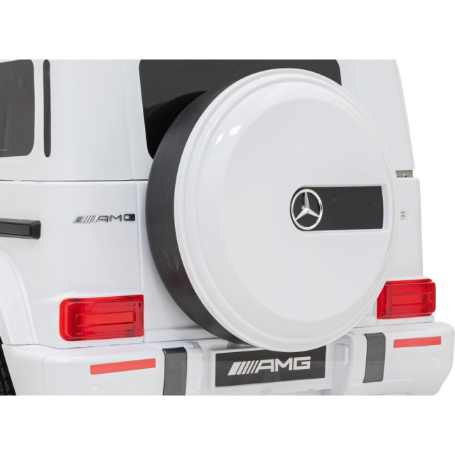 Детская аккумуляторная машинка Mercedes AMG G63. Белая