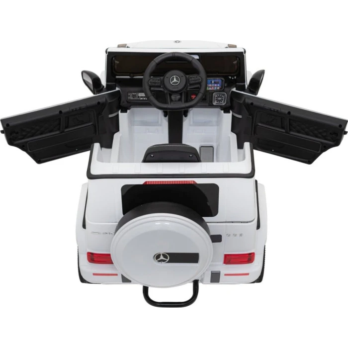 Дитяча акумуляторна машинка Mercedes AMG G63. Біла