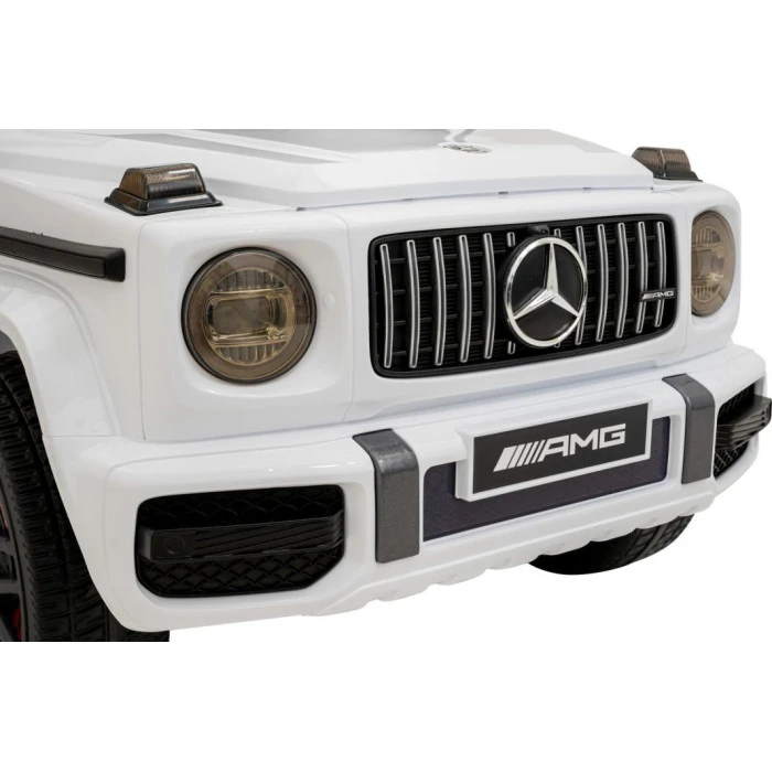 Дитяча акумуляторна машинка Mercedes AMG G63. Біла