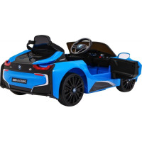 Детская аккумуляторная машинка BMW I8 Lift Battery Car Синяя