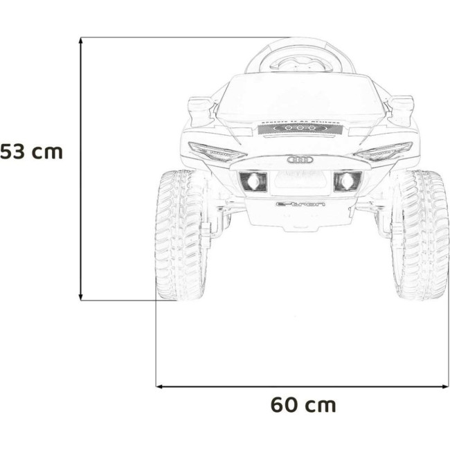 Детская аккумуляторная машинка Audi RSQ E-TRON Серая