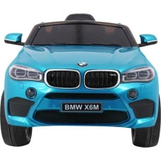 Дитяча акумуляторна машинка BMW X6M Синя