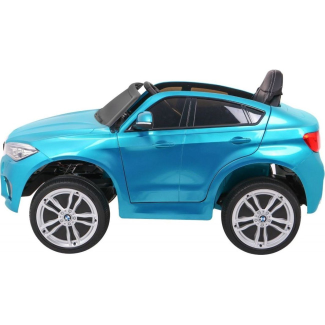 Детская аккумуляторная машинка BMW X6M Синяя