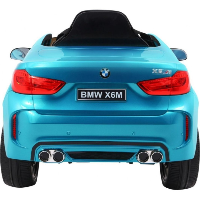 Детская аккумуляторная машинка BMW X6M Синяя