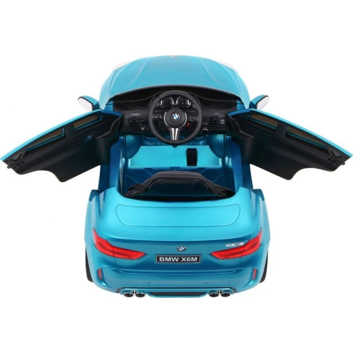 Детская аккумуляторная машинка BMW X6M Синяя