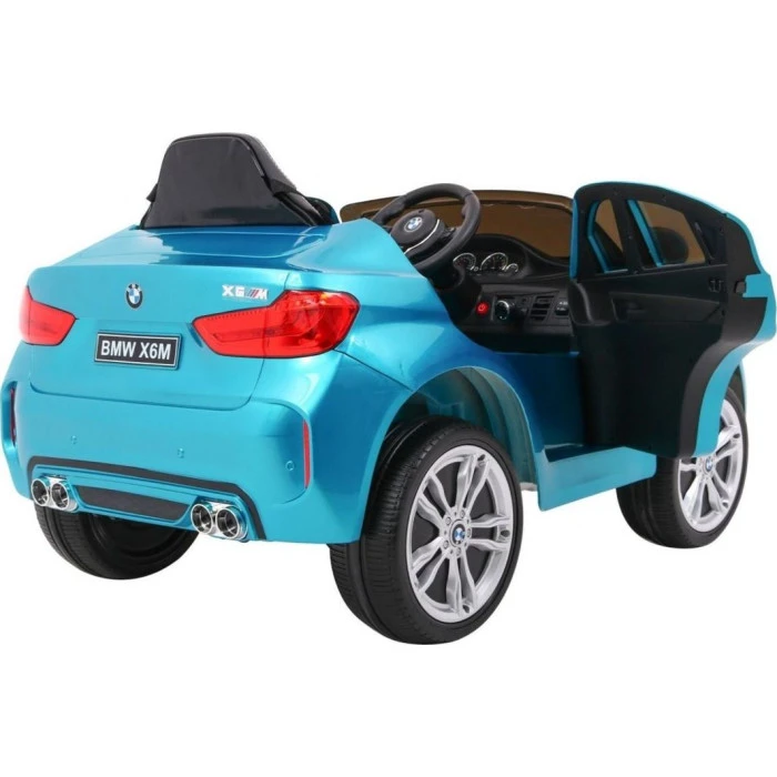 Детская аккумуляторная машинка BMW X6M Синяя