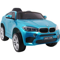 Дитяча акумуляторна машинка BMW X6M Синя