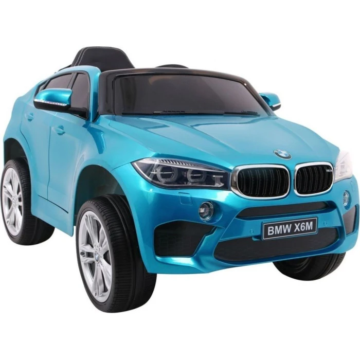 Детская аккумуляторная машинка BMW X6M Синяя
