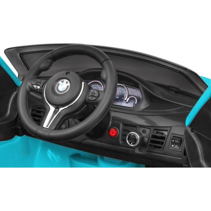Детская аккумуляторная машинка BMW X6M Синяя