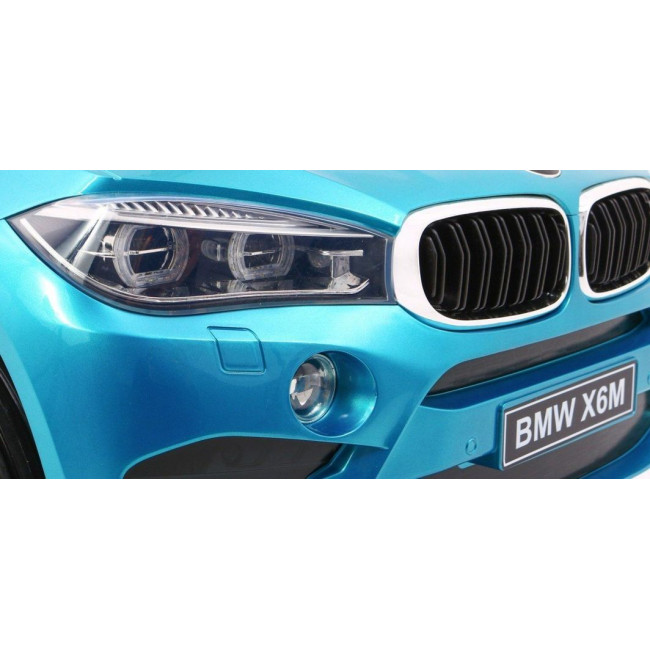 Детская аккумуляторная машинка BMW X6M Синяя
