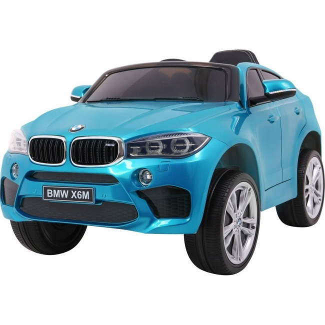 Детская аккумуляторная машинка BMW X6M Синяя