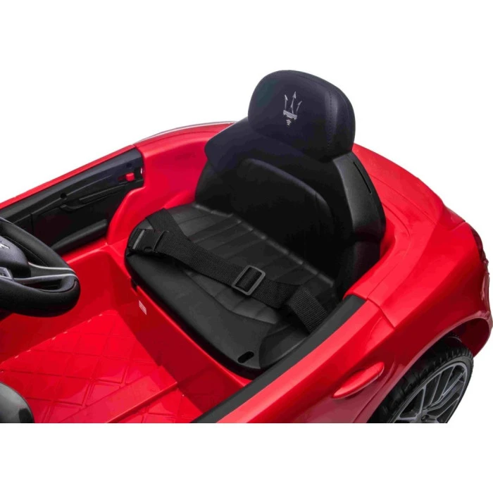 Дитяча акумуляторна машинка Maserati Ghibli на акумуляторі Червона