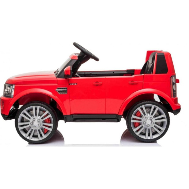 Детская аккумуляторная машинка Land Rover Discovery Красная