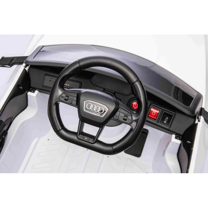 Дитяча акумуляторна машинка Audi SQ8 Біла