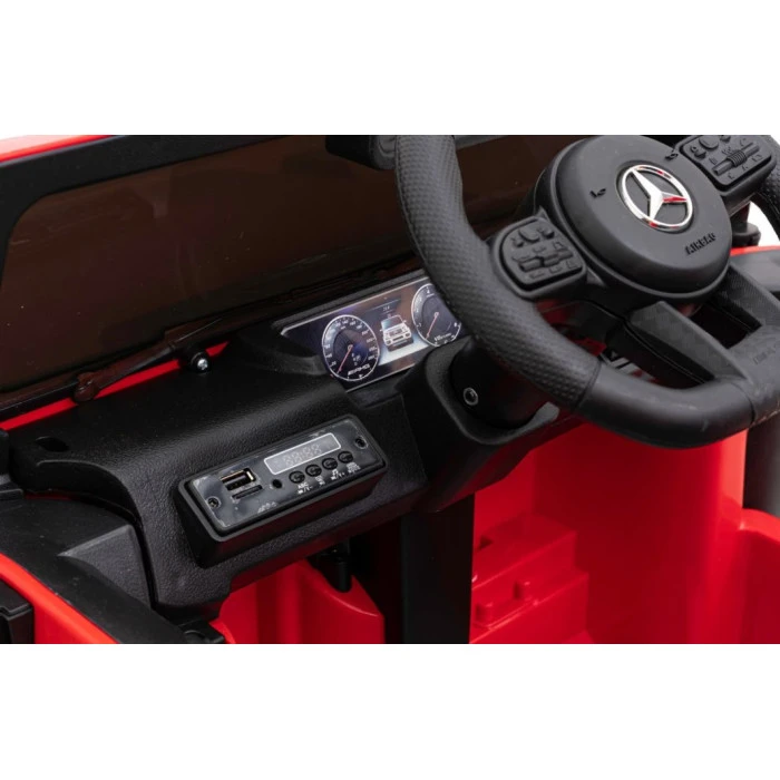 Дитяча акумуляторна машинка Mercedes AMG G63 Червона