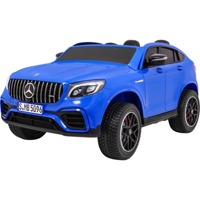 Детская аккумуляторная машинка Mercedes GLC 63S Синяя